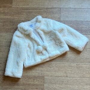 Luli & Me Girls Fuzzy Coat Size 7